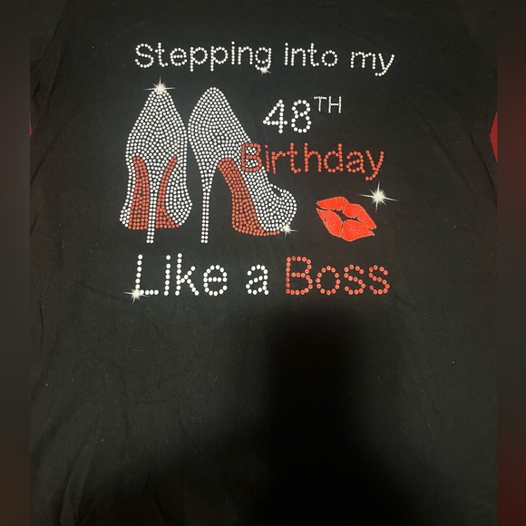 Birthday Tee Short Sleeve. Black Size: Small Good Condition ! - Picture 2 of 3